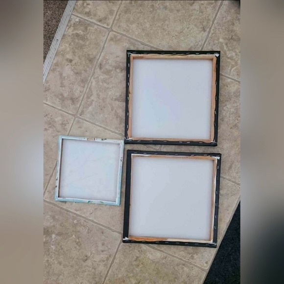 Set of 3 Inspirational quote metallic and floral canvas wall hanging prints - Picture 2 of 2